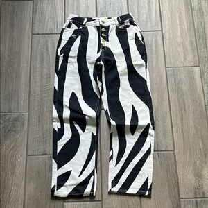 House of Sunny Monochrome Zebra Chinos